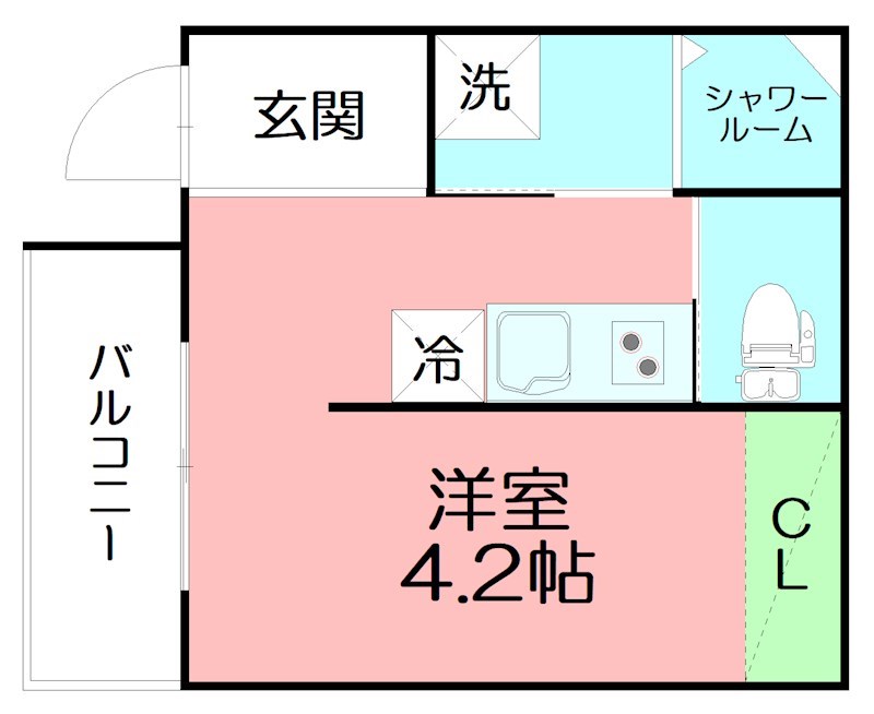 Elba　Vote （エルバヴォーテ） 203号室 間取り
