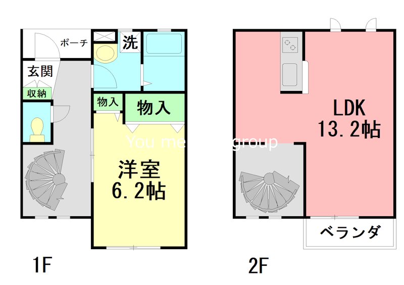 サニーメゾン 102号室 間取り