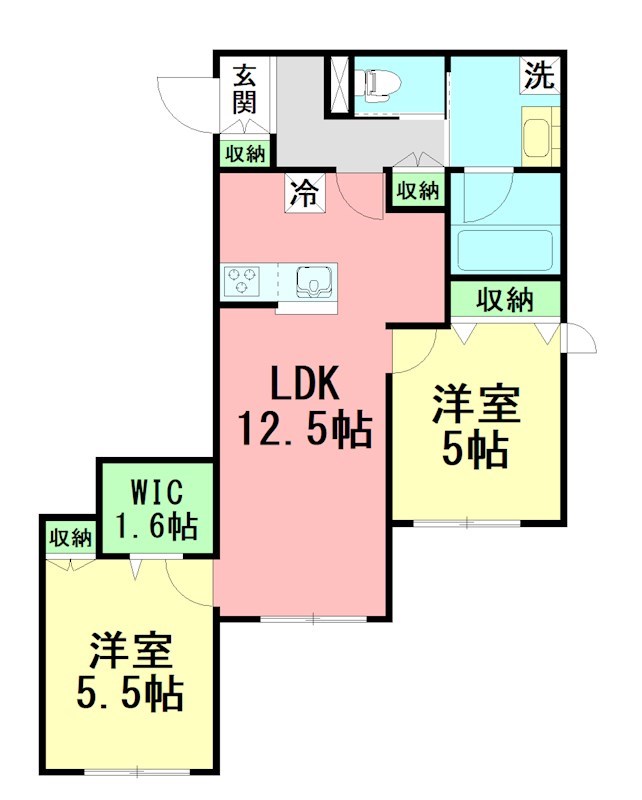 MAC辻堂 102号室 間取り