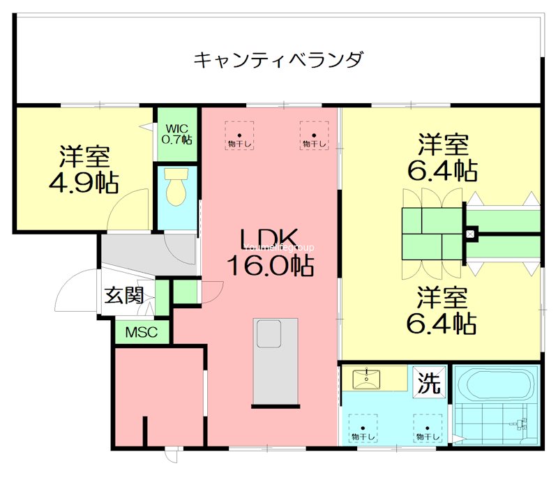 Moana(モアナ) 302号室 間取り