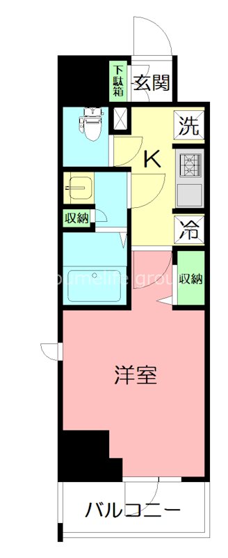 小田急伊勢原駅前マンション 610号室 間取り