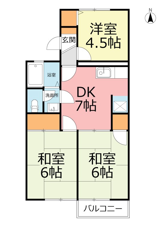 プラム・ハイツＡ 間取り図