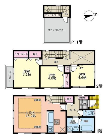 辻堂東海岸４丁目戸建て 間取り