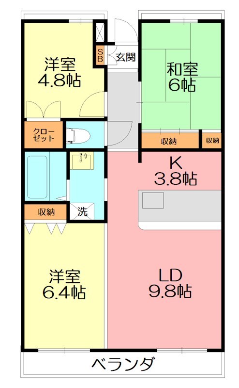 フラット大観 間取り