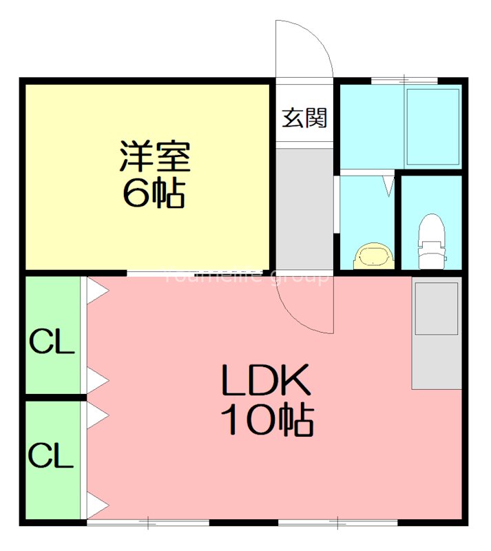 稲荷森マンション 103号室 間取り