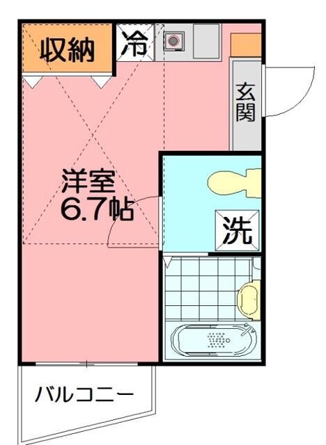 アザレア湘南  201号室 間取り