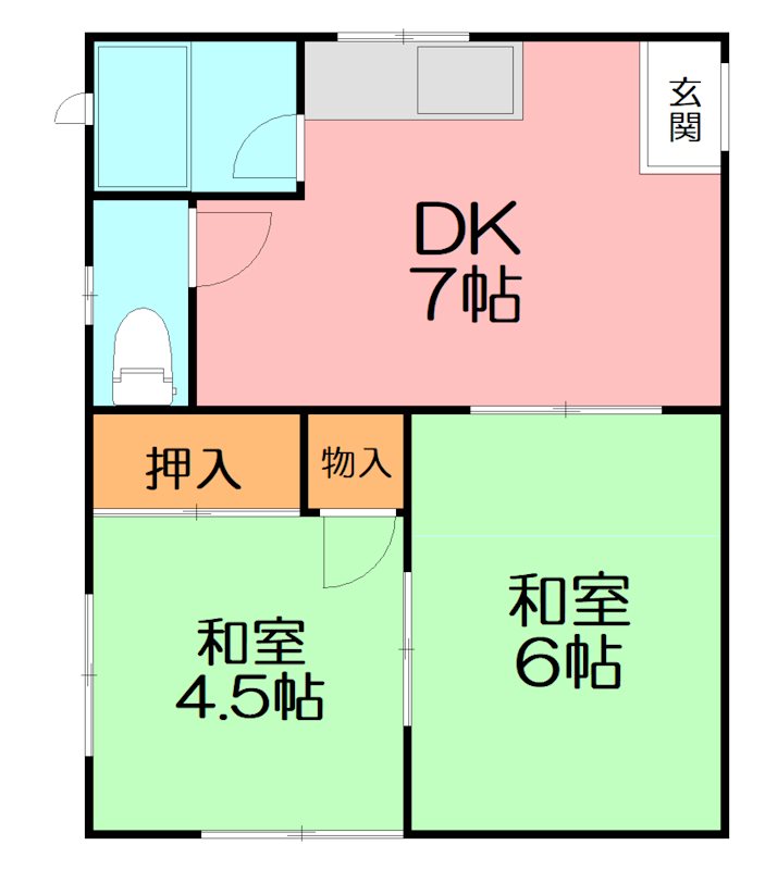 小沢アパート 105号室 間取り