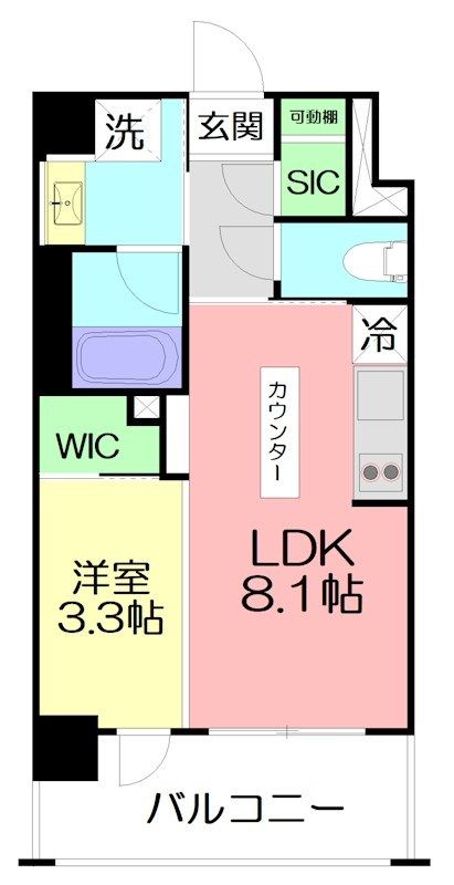 パレステージ茅ヶ崎Ⅱ 614号室 間取り