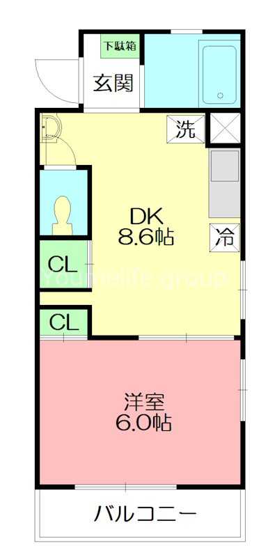 SJビル 302号室 間取り