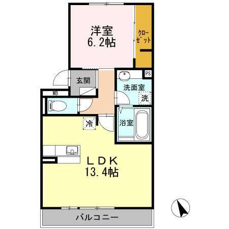 メゾン和 203号室 間取り