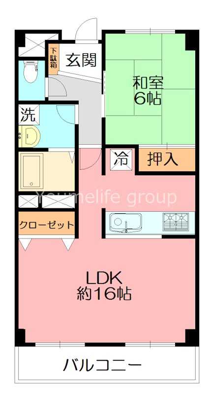 コスタビラ 503号室 間取り