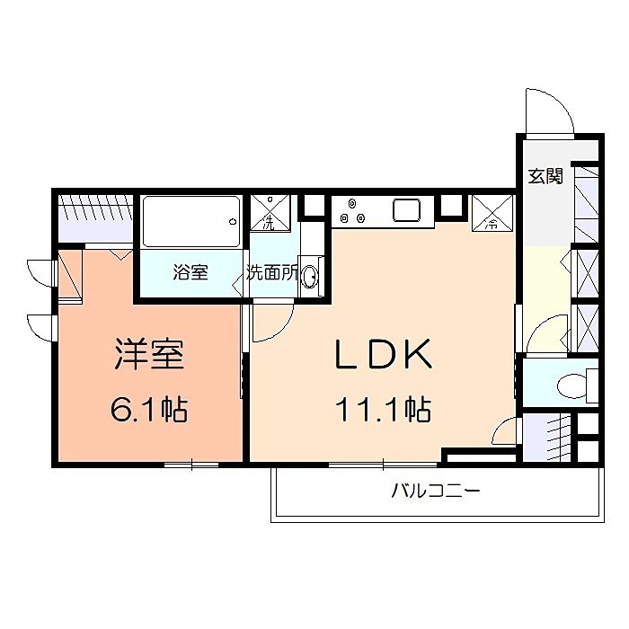 ライラック湘南Ⅱ 203号室 間取り