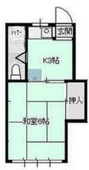 クロノス桜ヶ丘 102号室 間取り