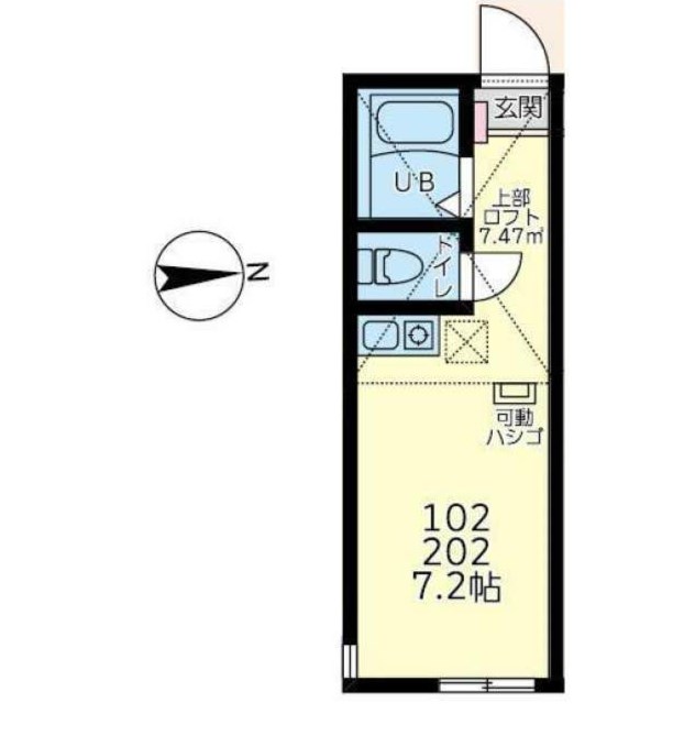 ユナイト戸塚アリッサム 102号室 間取り