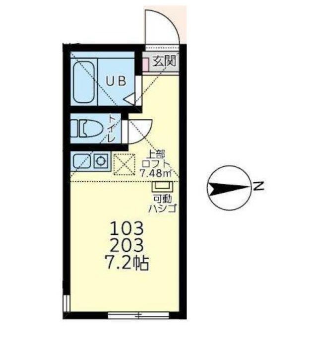 ユナイト戸塚アリッサム 203号室 間取り