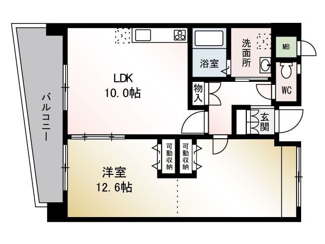 ショアーズ鵠沼フラット 503号室 間取り