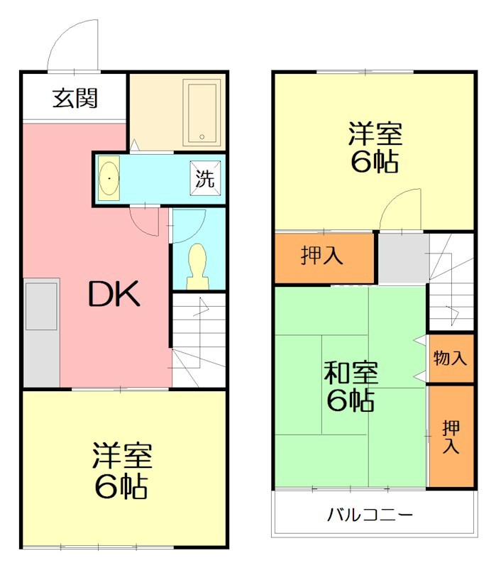 御殿グリーンヴィラ 10号室 間取り