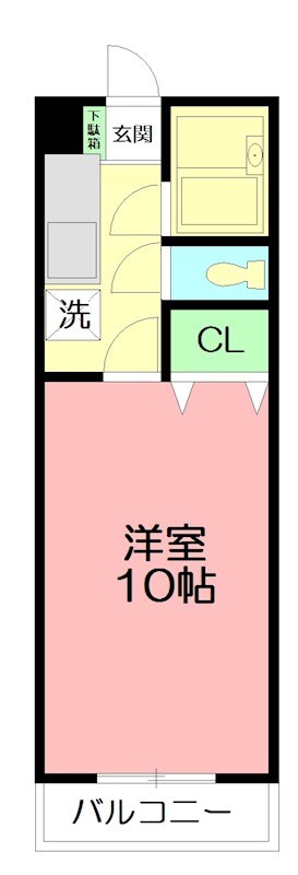 ウィンビュ湘南 204号室 間取り