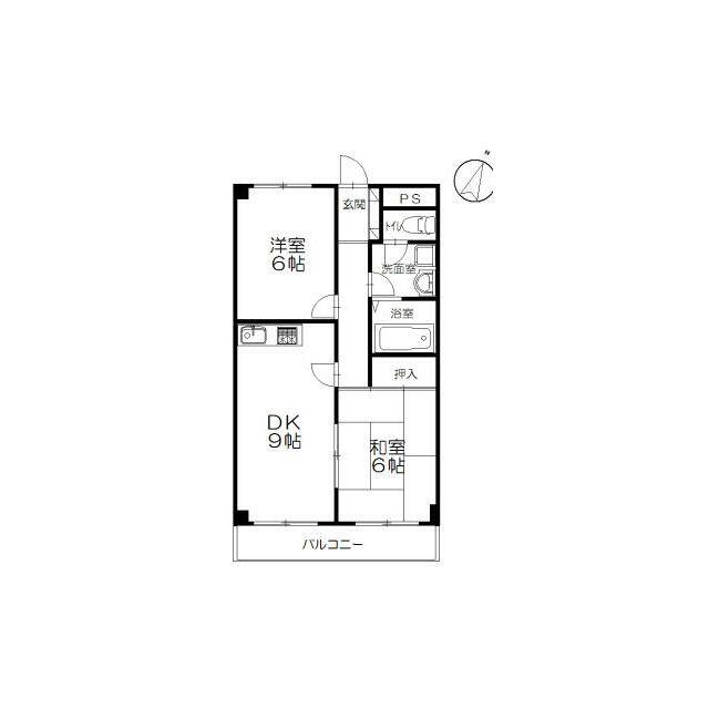 メゾンクレール 302号室 間取り