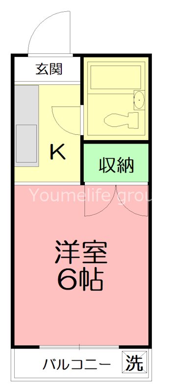 ハイム松栄 102号室 間取り