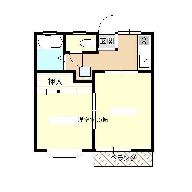 第二ハイム浅井 202号室 間取り