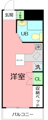 ラ・パルフェ・ド・シャテーニュＮｏ２ 0413号室 間取り