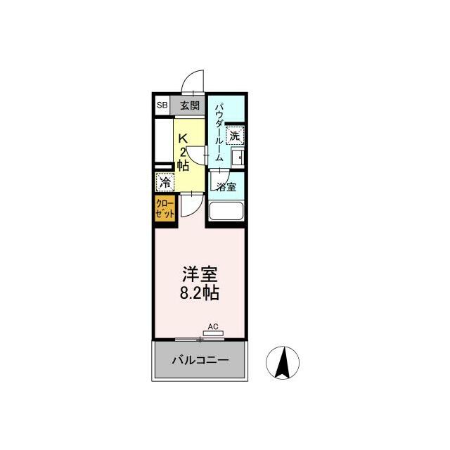 ファンディ平塚 101号室 間取り