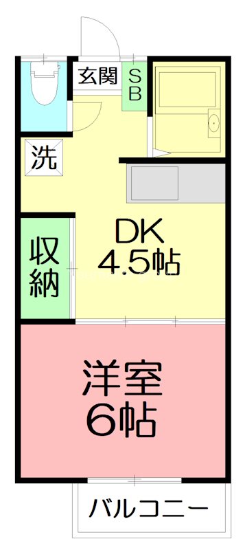 コーポ吉田 101号室 間取り