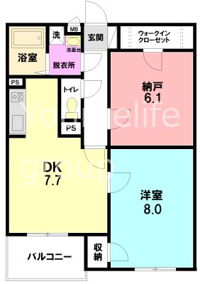 クローバーガーデン 302号室 間取り
