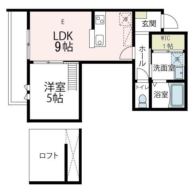ＢＡＵＨＡＵＳ２ E号室 間取り