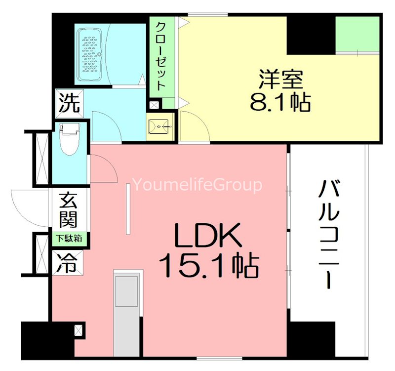 GARBO FUJISAWA 703号室 間取り
