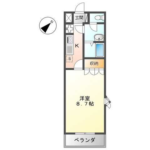 パールハイム鎌倉 103号室 間取り