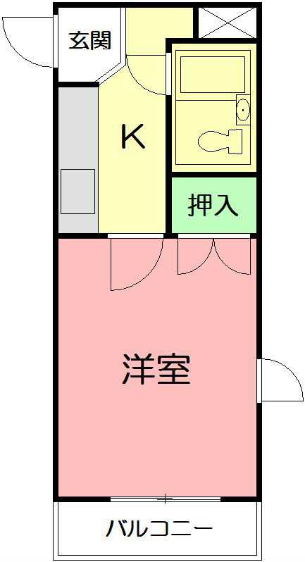 藤沢・KC湘南ハイツ 301号室 間取り