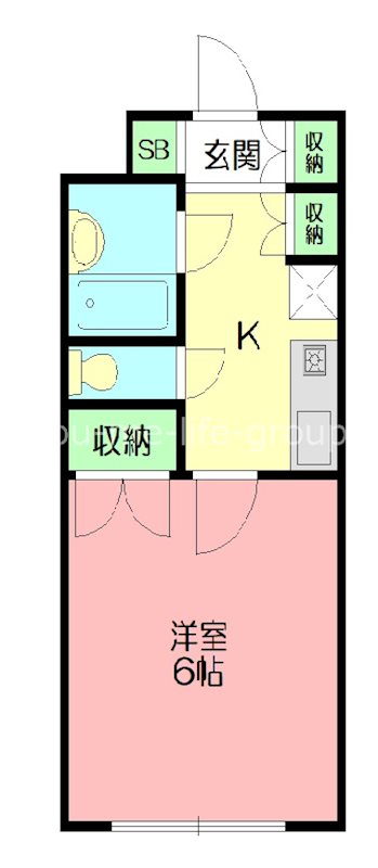 レジデンス・デ・パピロン 103号室 間取り