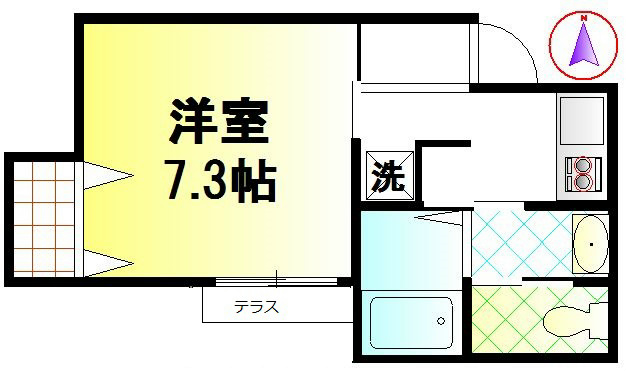 ハルイロ 101号室 間取り