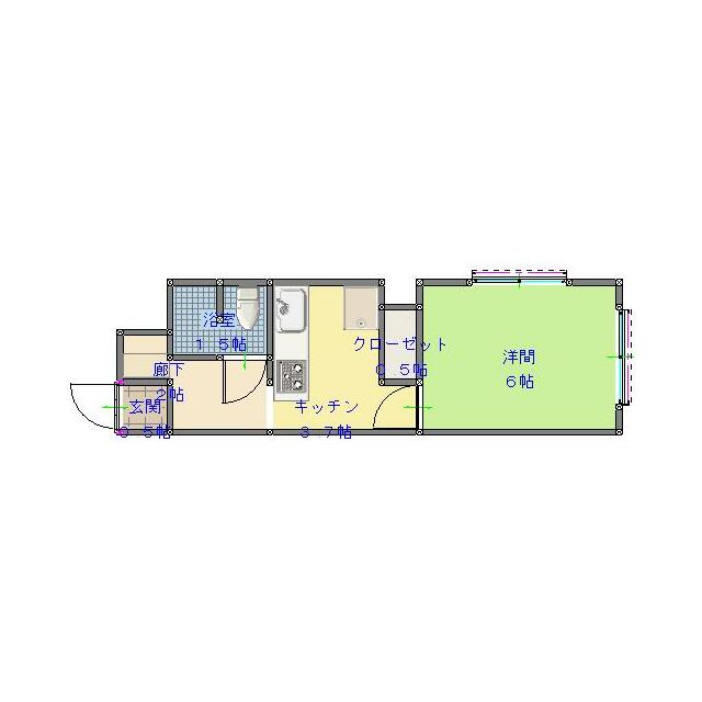 ソフィア湘南 504号室 間取り