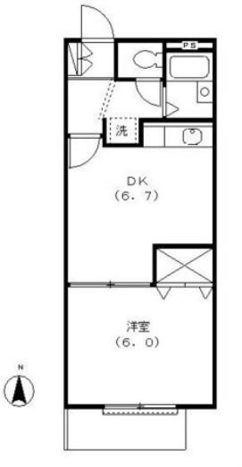 ダイヤガーデン 203号室 間取り