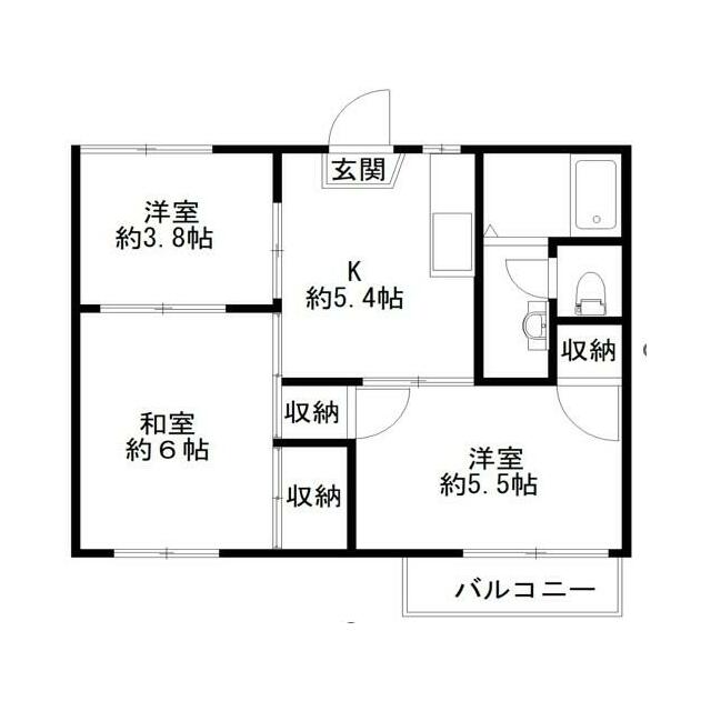ハイツシャルム 202号室 間取り