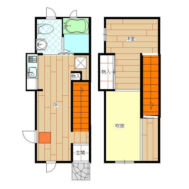 リュートハウス A号室 間取り