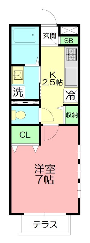 Ｌａ　Ｆａｉｔｈ　湘南台 101号室 間取り