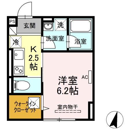 アイウェル湘南台 105号室 間取り