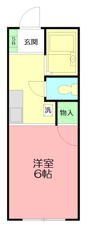 エルベ 101号室 間取り