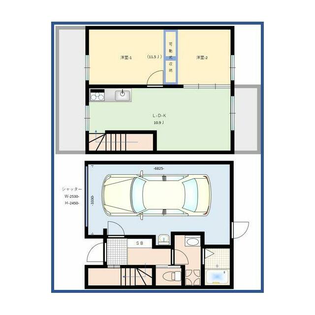 シーサイドヴィレッジ湘南茅ケ崎 010号室 間取り