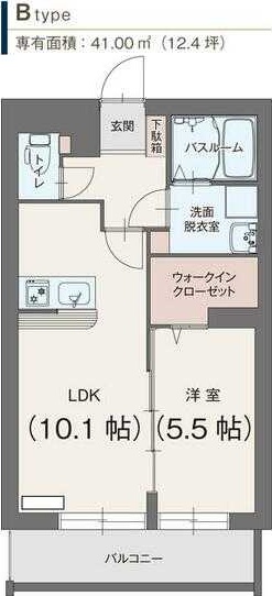 ピーノ湘南 102号室 間取り