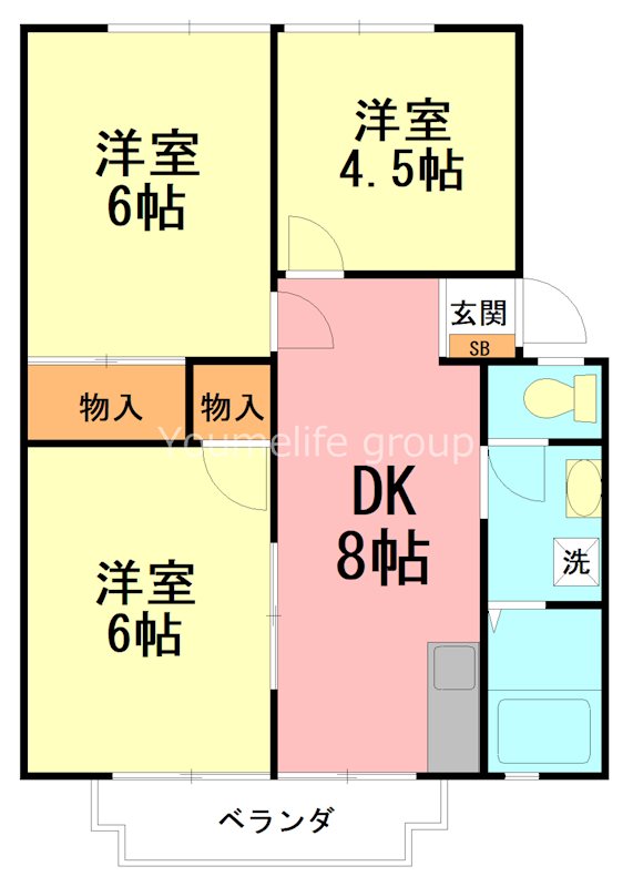 コーポばら 201号室 間取り