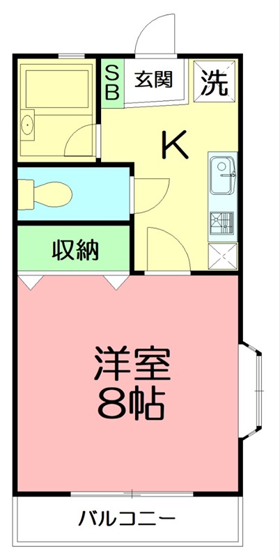 アレックス桜台 206号室 間取り