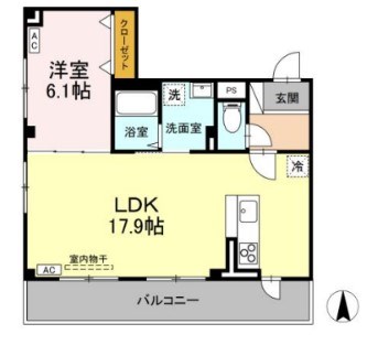 サンブルーム湘南 301号室 間取り