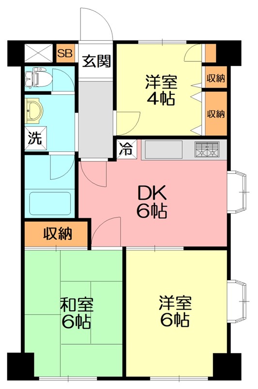 アルテハイム厚木 206号室 間取り