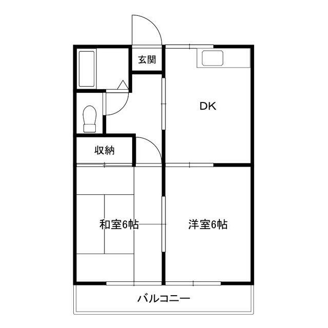 サンハイム平塚 303号室 間取り