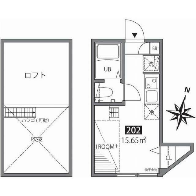 グランエッグス逗子Ｓ 202号室 間取り